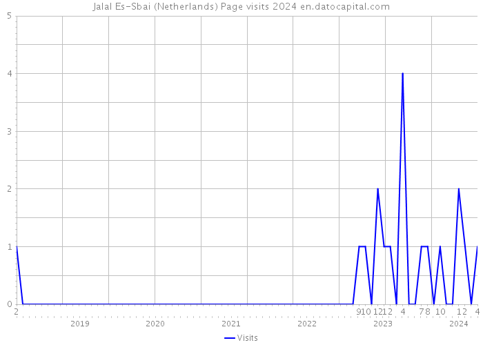 Jalal Es-Sbai (Netherlands) Page visits 2024 