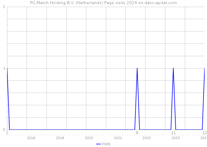 PG Match Holding B.V. (Netherlands) Page visits 2024 