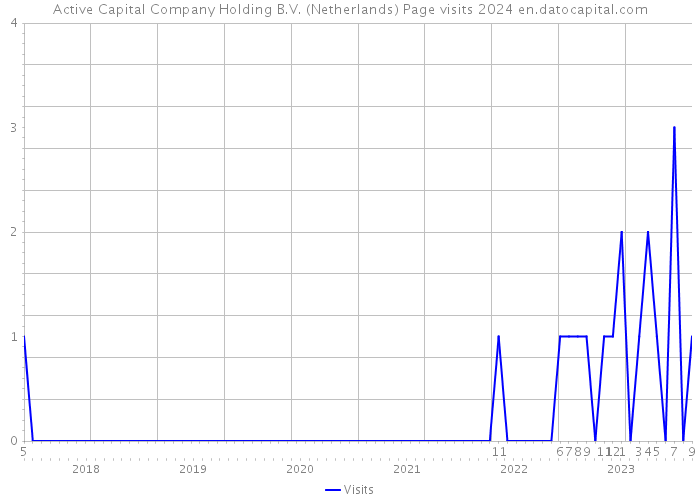 Active Capital Company Holding B.V. (Netherlands) Page visits 2024 