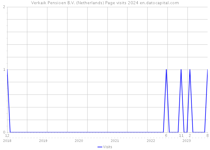 Verkaik Pensioen B.V. (Netherlands) Page visits 2024 