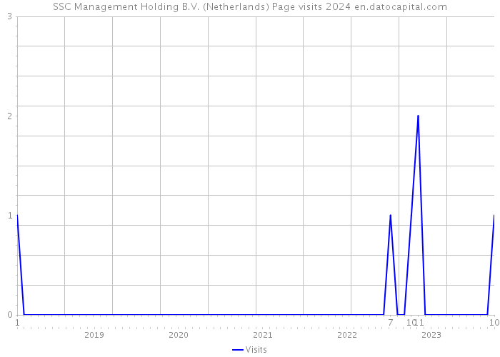 SSC Management Holding B.V. (Netherlands) Page visits 2024 