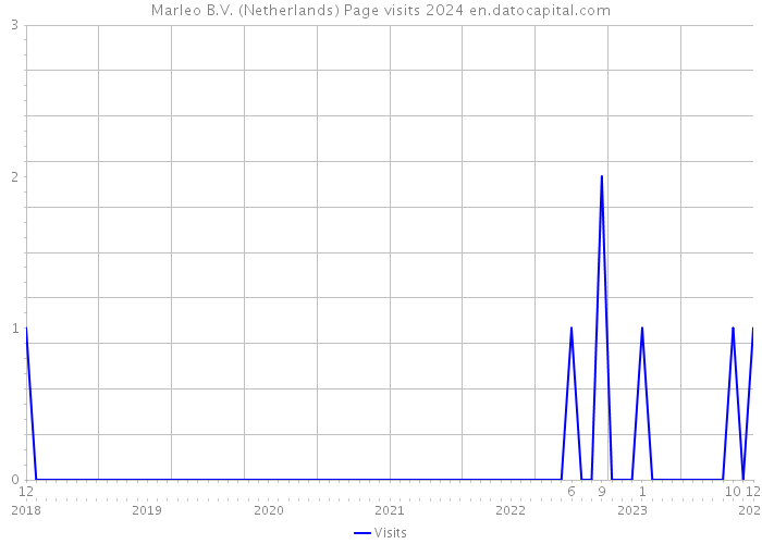 Marleo B.V. (Netherlands) Page visits 2024 