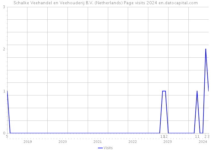 Schalke Veehandel en Veehouderij B.V. (Netherlands) Page visits 2024 