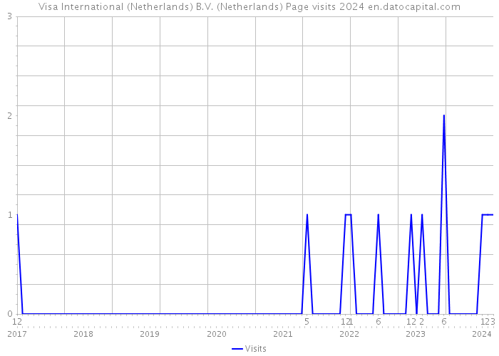 Visa International (Netherlands) B.V. (Netherlands) Page visits 2024 