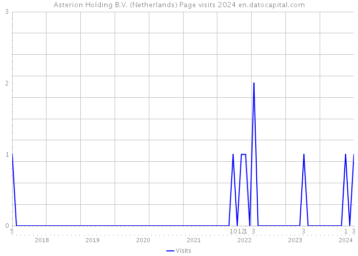Asterion Holding B.V. (Netherlands) Page visits 2024 