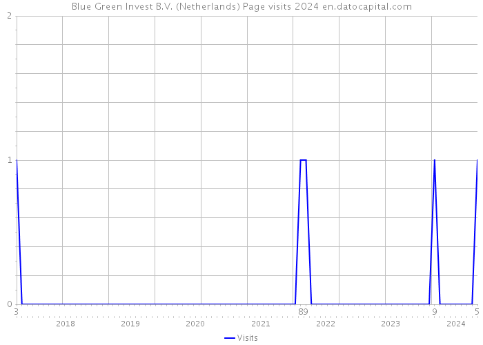 Blue Green Invest B.V. (Netherlands) Page visits 2024 