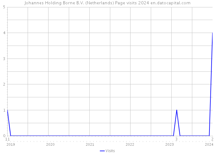 Johannes Holding Borne B.V. (Netherlands) Page visits 2024 