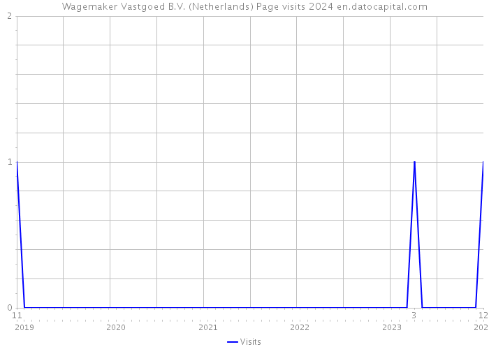 Wagemaker Vastgoed B.V. (Netherlands) Page visits 2024 