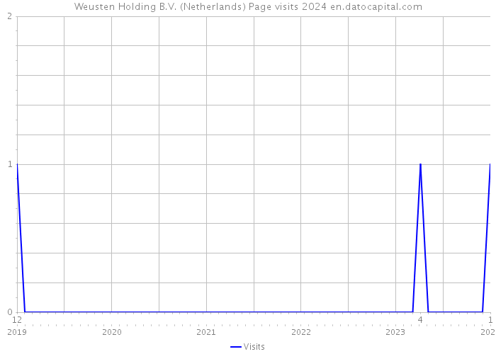 Weusten Holding B.V. (Netherlands) Page visits 2024 