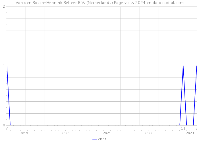 Van den Bosch-Hennink Beheer B.V. (Netherlands) Page visits 2024 