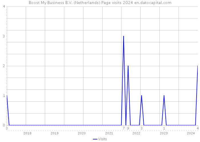 Boost My Business B.V. (Netherlands) Page visits 2024 