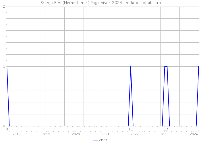 Branjo B.V. (Netherlands) Page visits 2024 