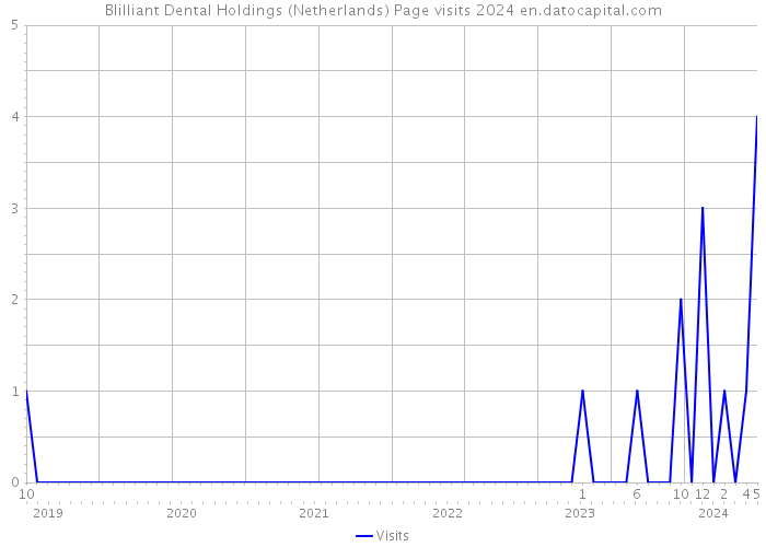 Blilliant Dental Holdings (Netherlands) Page visits 2024 
