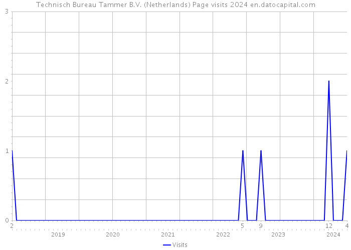 Technisch Bureau Tammer B.V. (Netherlands) Page visits 2024 