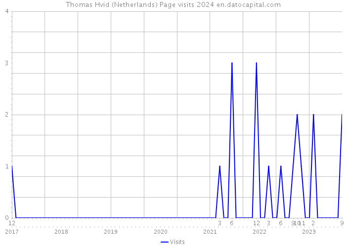 Thomas Hvid (Netherlands) Page visits 2024 