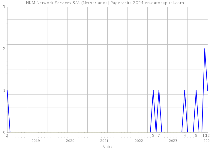 NKM Network Services B.V. (Netherlands) Page visits 2024 