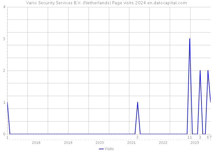 Vario Security Services B.V. (Netherlands) Page visits 2024 