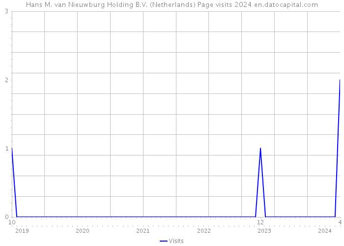 Hans M. van Nieuwburg Holding B.V. (Netherlands) Page visits 2024 