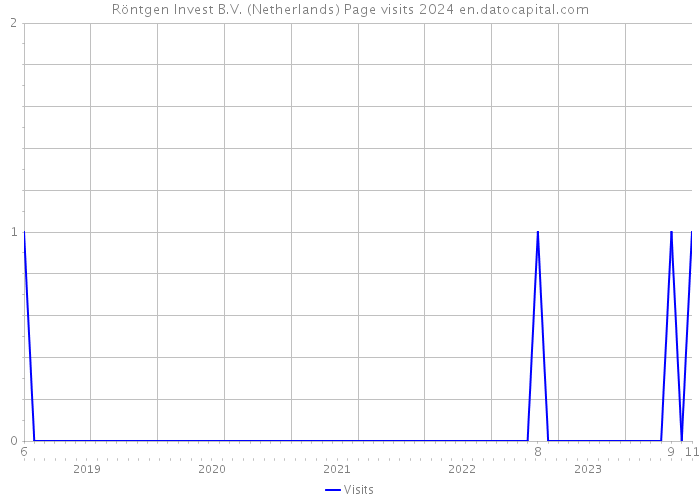 Röntgen Invest B.V. (Netherlands) Page visits 2024 