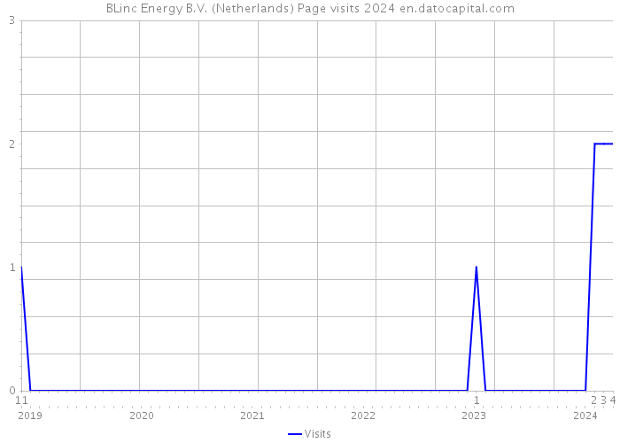 BLinc Energy B.V. (Netherlands) Page visits 2024 