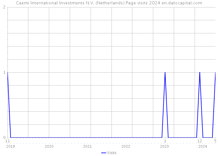 Caemi International Investments N.V. (Netherlands) Page visits 2024 