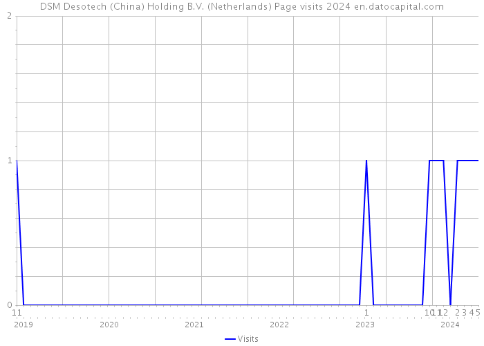 DSM Desotech (China) Holding B.V. (Netherlands) Page visits 2024 