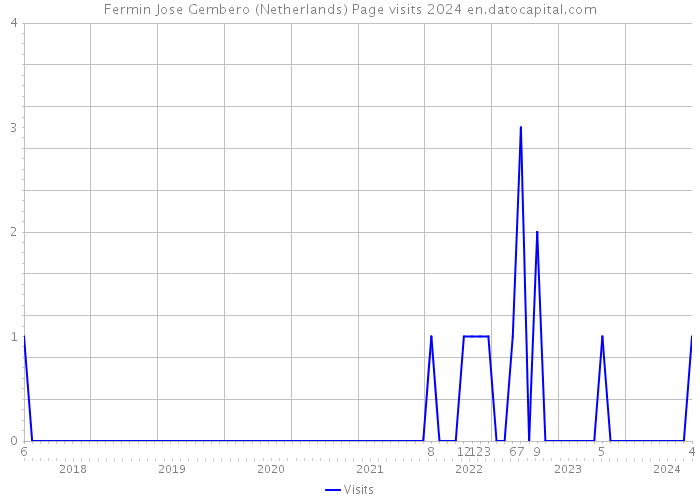 Fermin Jose Gembero (Netherlands) Page visits 2024 