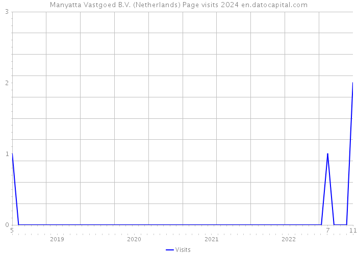 Manyatta Vastgoed B.V. (Netherlands) Page visits 2024 