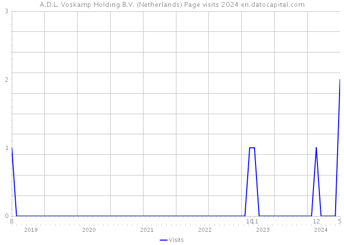 A.D.L. Voskamp Holding B.V. (Netherlands) Page visits 2024 