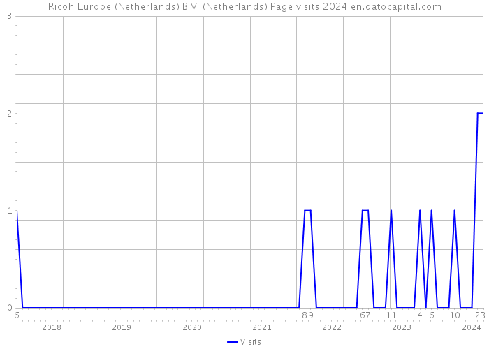 Ricoh Europe (Netherlands) B.V. (Netherlands) Page visits 2024 
