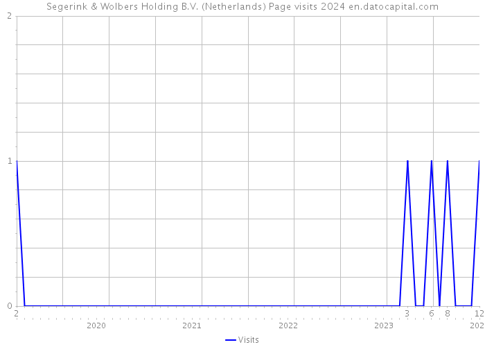 Segerink & Wolbers Holding B.V. (Netherlands) Page visits 2024 