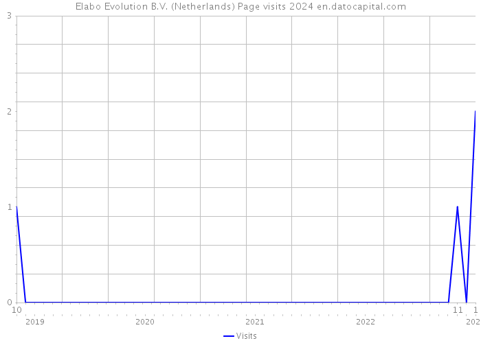 Elabo Evolution B.V. (Netherlands) Page visits 2024 