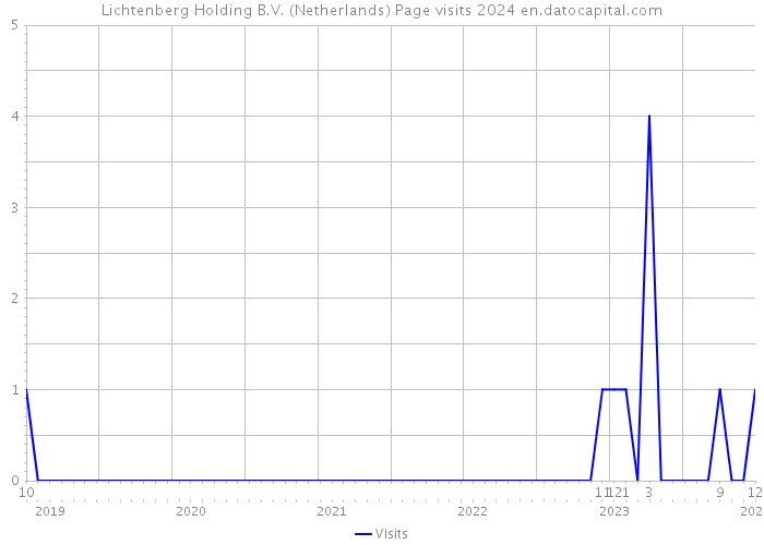 Lichtenberg Holding B.V. (Netherlands) Page visits 2024 