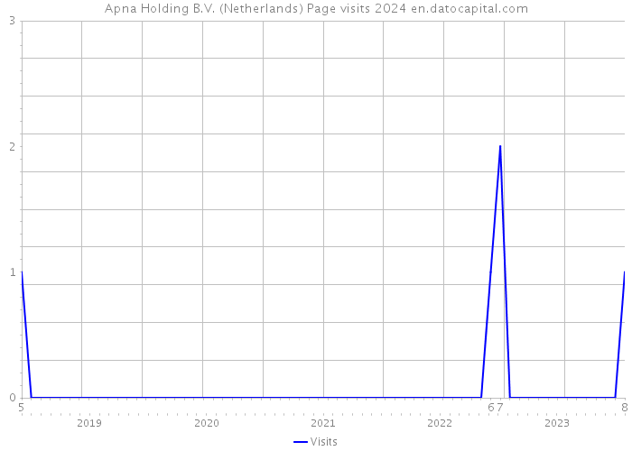 Apna Holding B.V. (Netherlands) Page visits 2024 