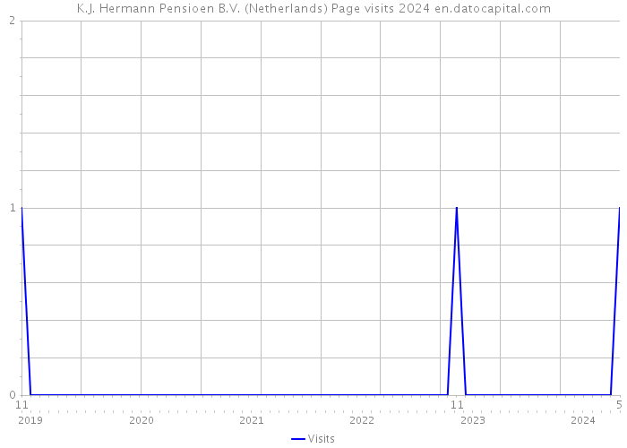 K.J. Hermann Pensioen B.V. (Netherlands) Page visits 2024 