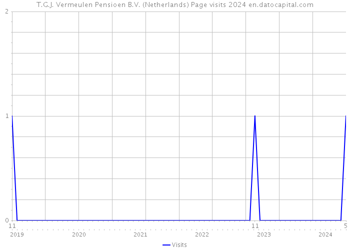 T.G.J. Vermeulen Pensioen B.V. (Netherlands) Page visits 2024 