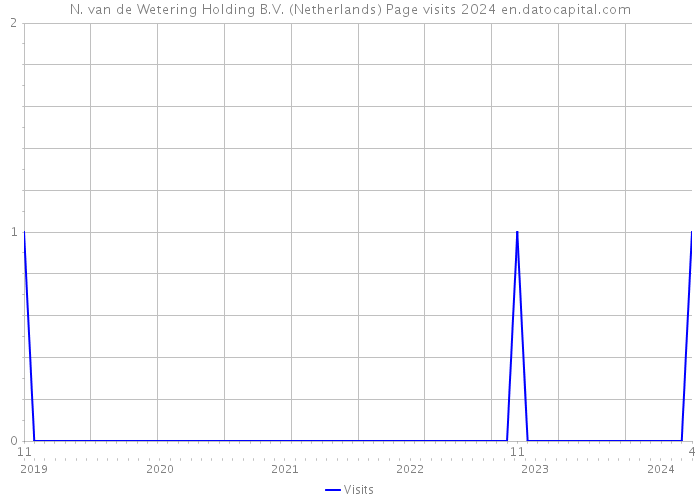 N. van de Wetering Holding B.V. (Netherlands) Page visits 2024 