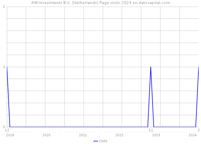 AW Investments B.V. (Netherlands) Page visits 2024 
