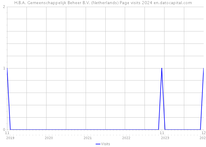 H.B.A. Gemeenschappelijk Beheer B.V. (Netherlands) Page visits 2024 