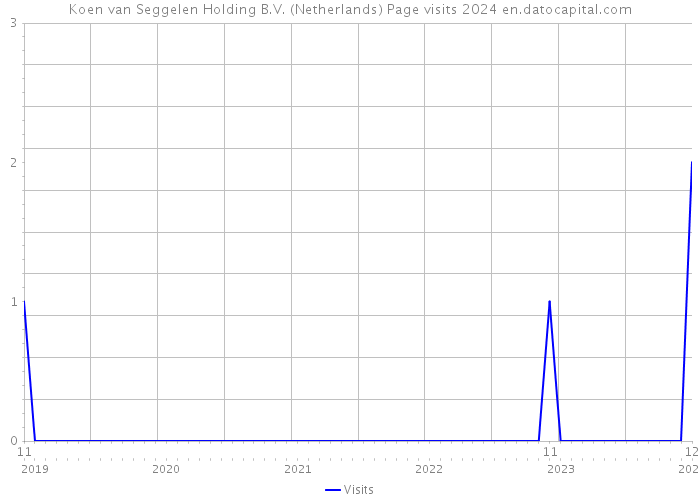 Koen van Seggelen Holding B.V. (Netherlands) Page visits 2024 