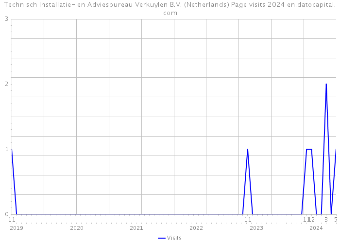 Technisch Installatie- en Adviesbureau Verkuylen B.V. (Netherlands) Page visits 2024 