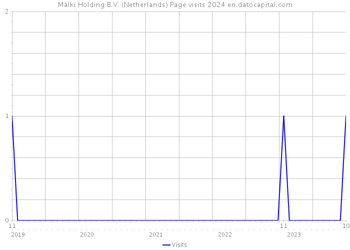 Malki Holding B.V. (Netherlands) Page visits 2024 