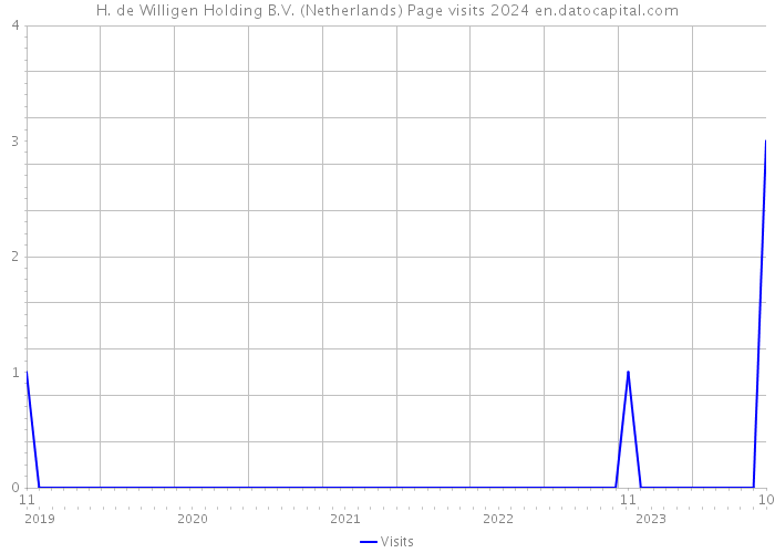 H. de Willigen Holding B.V. (Netherlands) Page visits 2024 