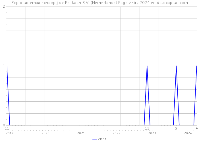 Exploitatiemaatschappij de Pelikaan B.V. (Netherlands) Page visits 2024 