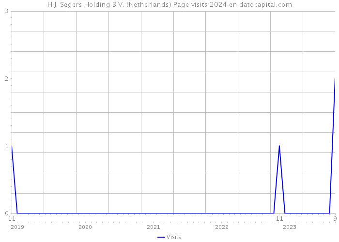 H.J. Segers Holding B.V. (Netherlands) Page visits 2024 