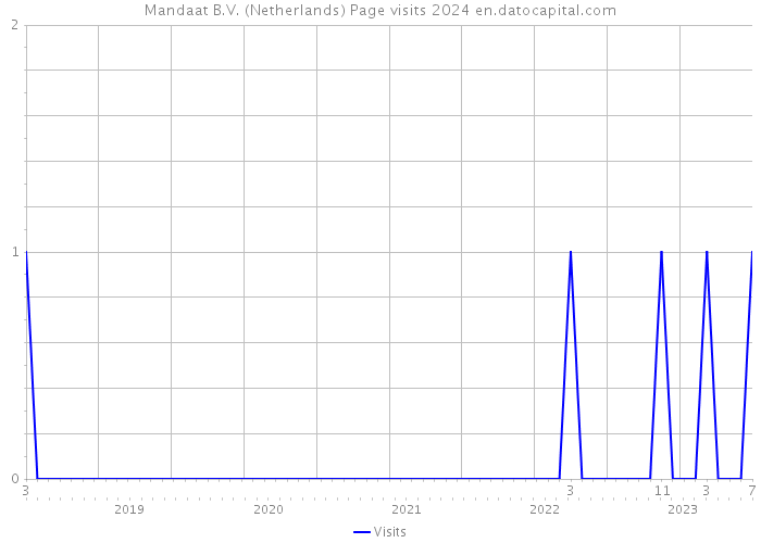Mandaat B.V. (Netherlands) Page visits 2024 