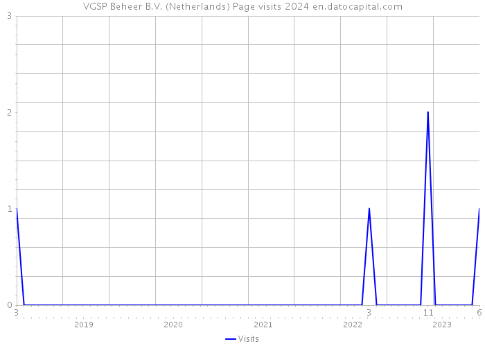 VGSP Beheer B.V. (Netherlands) Page visits 2024 