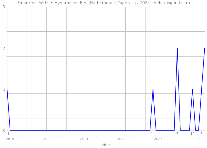Financieel Welzijn Hypotheken B.V. (Netherlands) Page visits 2024 