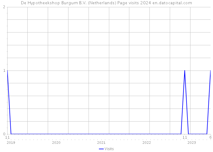 De Hypotheekshop Burgum B.V. (Netherlands) Page visits 2024 