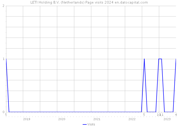 LETI Holding B.V. (Netherlands) Page visits 2024 